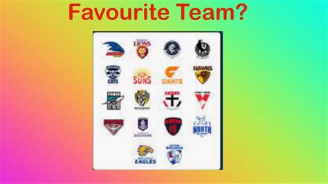 top 5 favourite afl teams